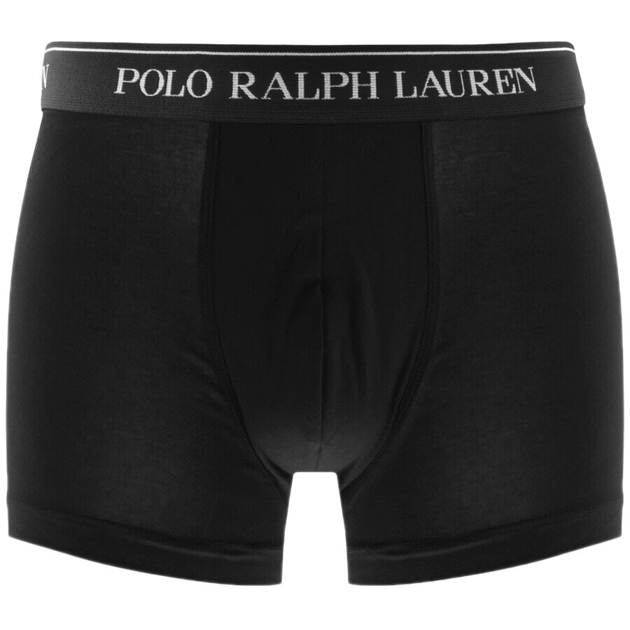 Image number 2 for Ralph Lauren Underwear 5 Pack Boxer Trunks Black