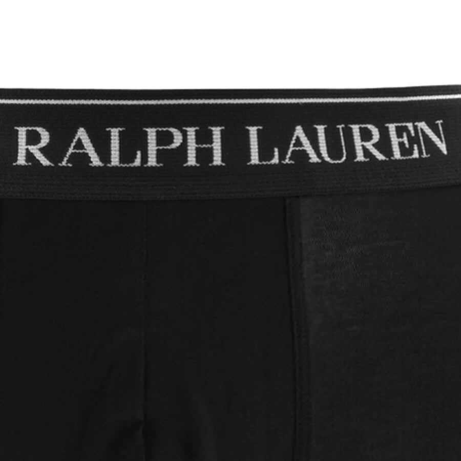 Image number 3 for Ralph Lauren Underwear 5 Pack Boxer Trunks Black