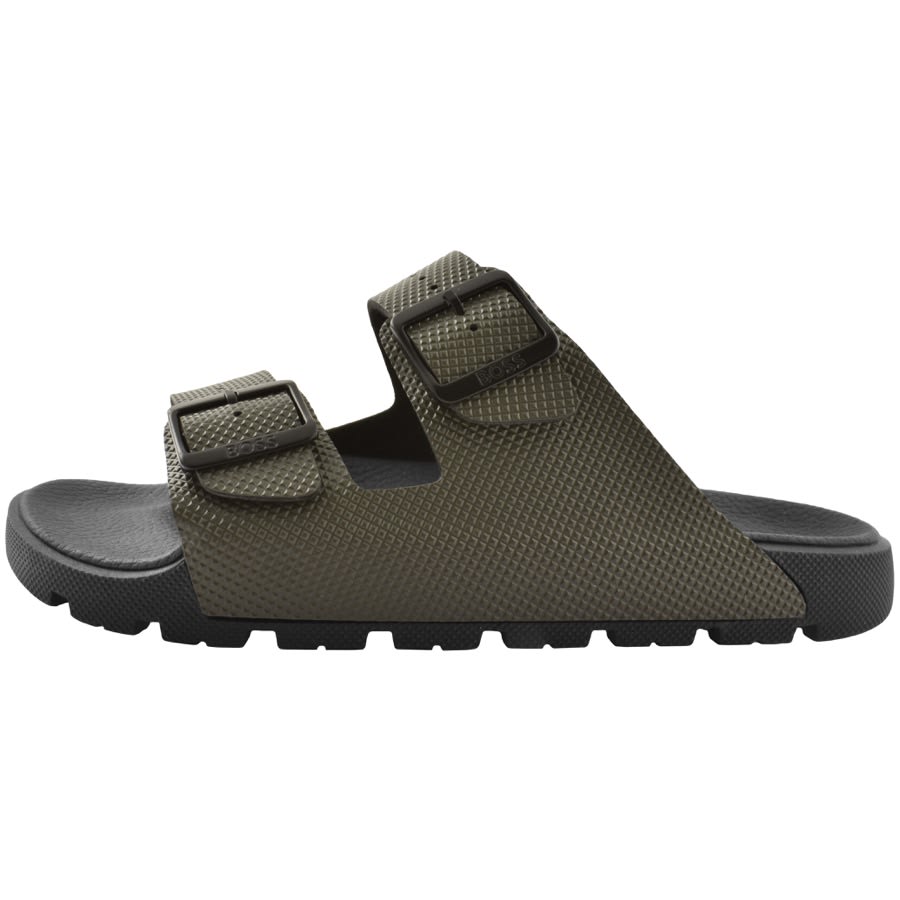 Image number 2 for BOSS Surfley Sand Sandals Green