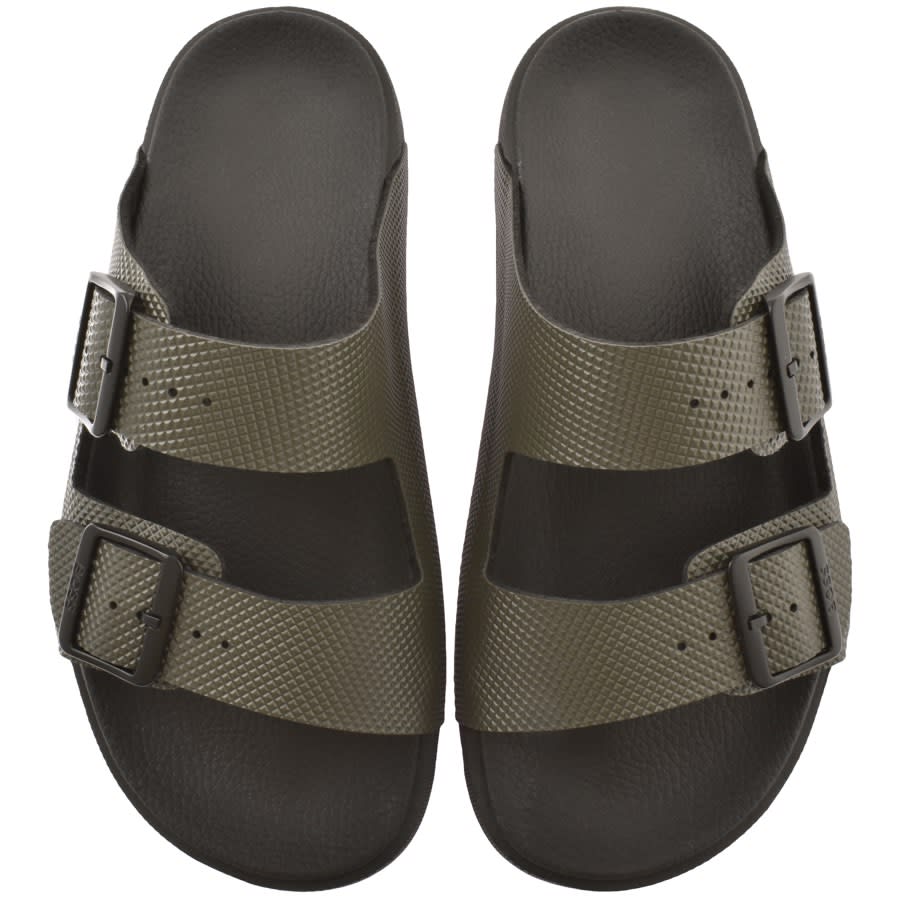 Image number 1 for BOSS Surfley Sand Sandals Green