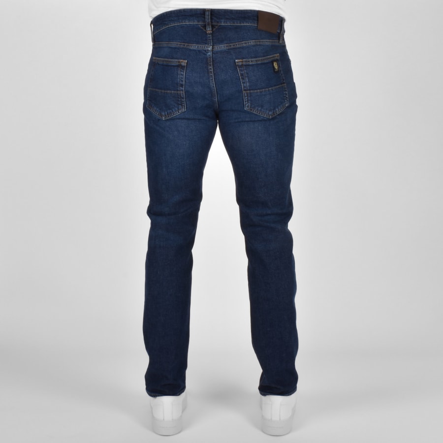 Image number 2 for Belstaff Longton Dark Wash Slim Jeans Blue