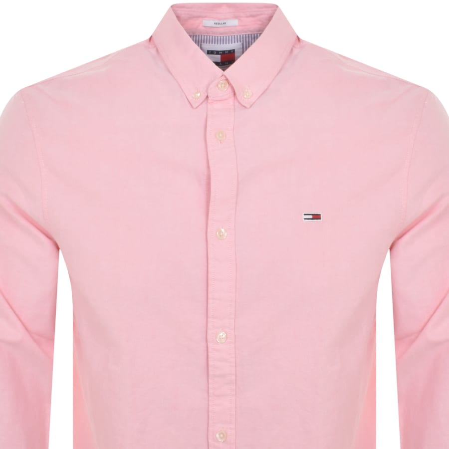 Image number 2 for Tommy Jeans Entry Oxford Shirt Pink