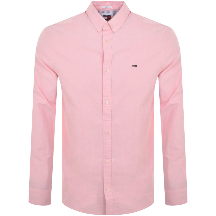 Image number 1 for Tommy Jeans Entry Oxford Shirt Pink