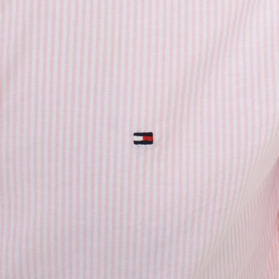 Image number 3 for Tommy Hilfiger Long Sleeve Flex Poplin Shirt Pink