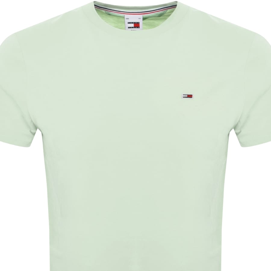 Image number 2 for Tommy Jeans Classic Slim Fit T Shirt Green