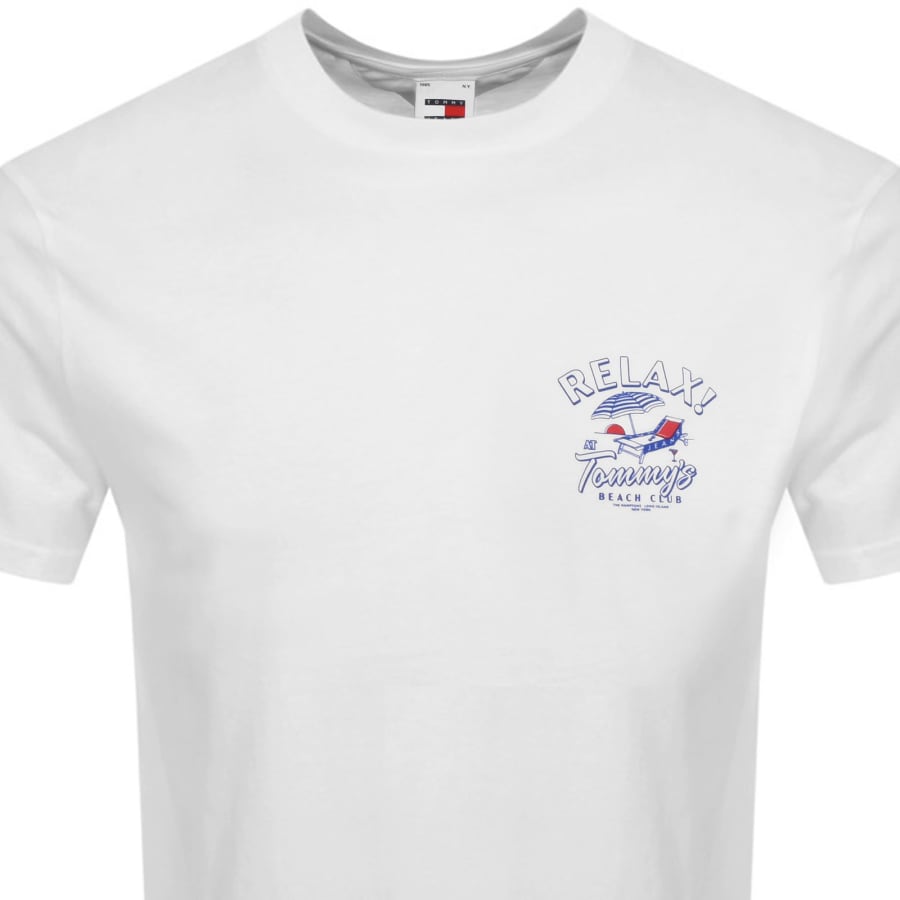 Image number 2 for Tommy Jeans Graphic T Shirt White