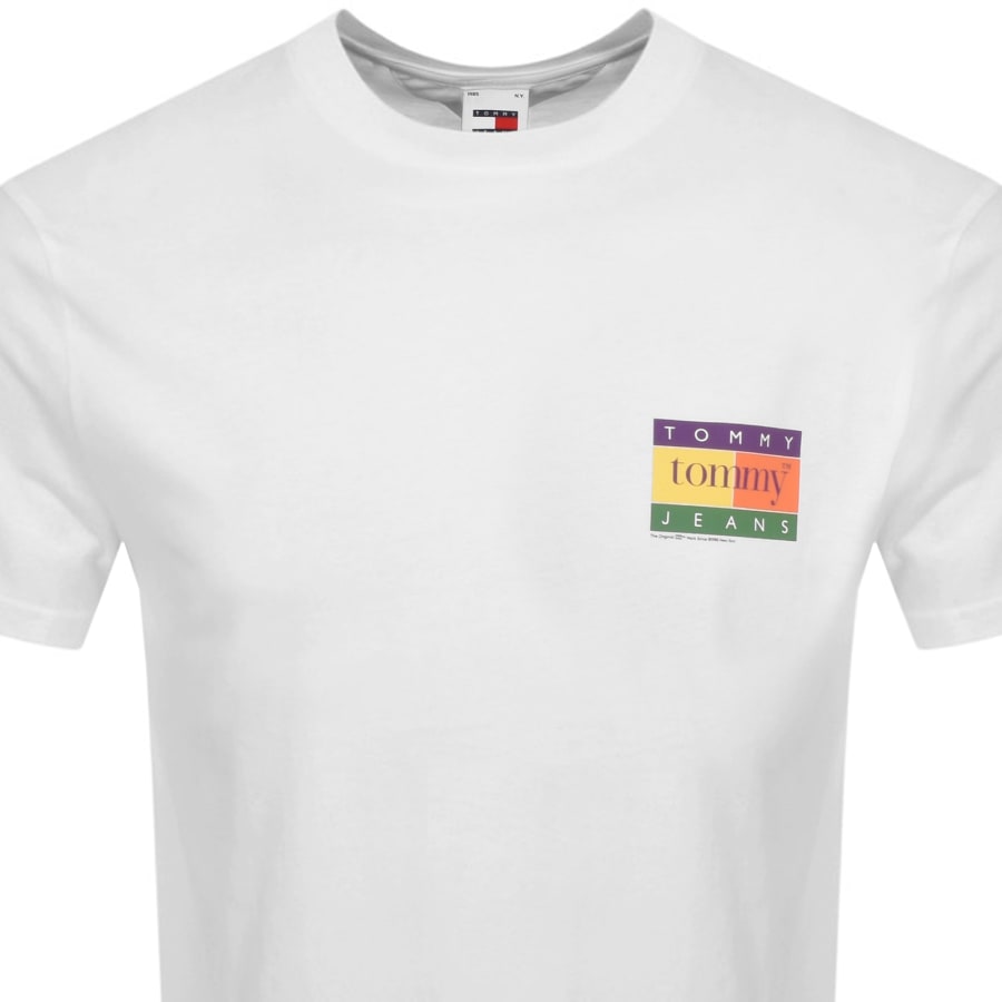 Image number 2 for Tommy Jeans Summer Flag T Shirt White
