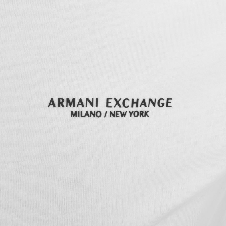 Image number 3 for Armani Exchange Logo Polo T Shirt White