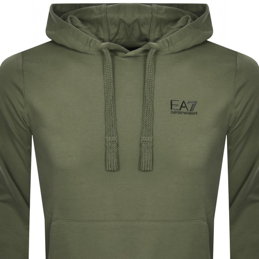 Image number 2 for EA7 Emporio Armani Logo Hoodie Green
