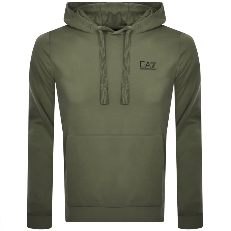 Image number 1 for EA7 Emporio Armani Logo Hoodie Green
