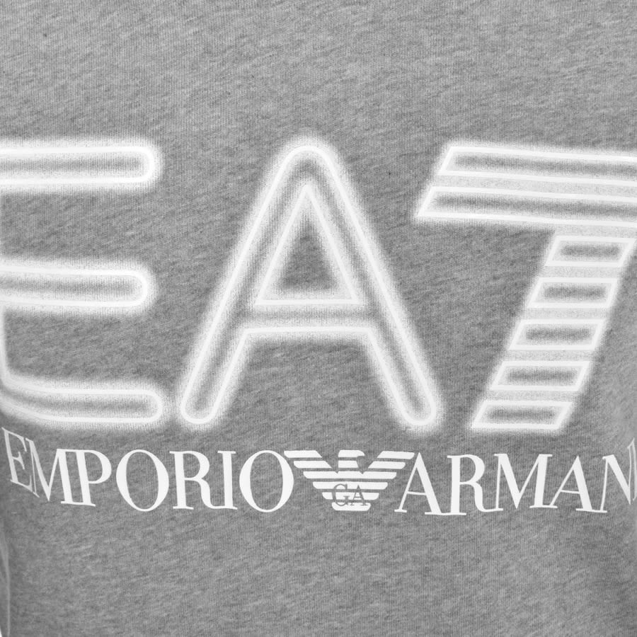 Image number 3 for EA7 Emporio Armani Logo Hoodie Grey