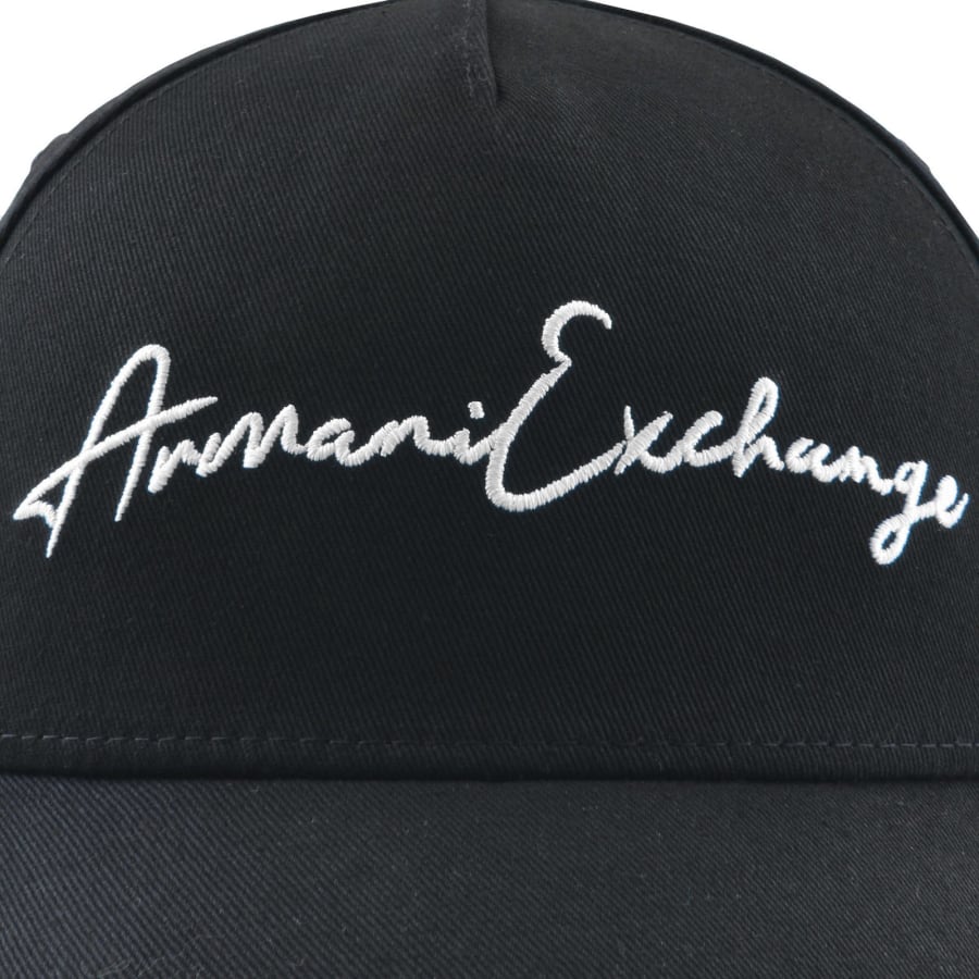 Image number 4 for Armani Exchange Logo Baseball Cap Navy
