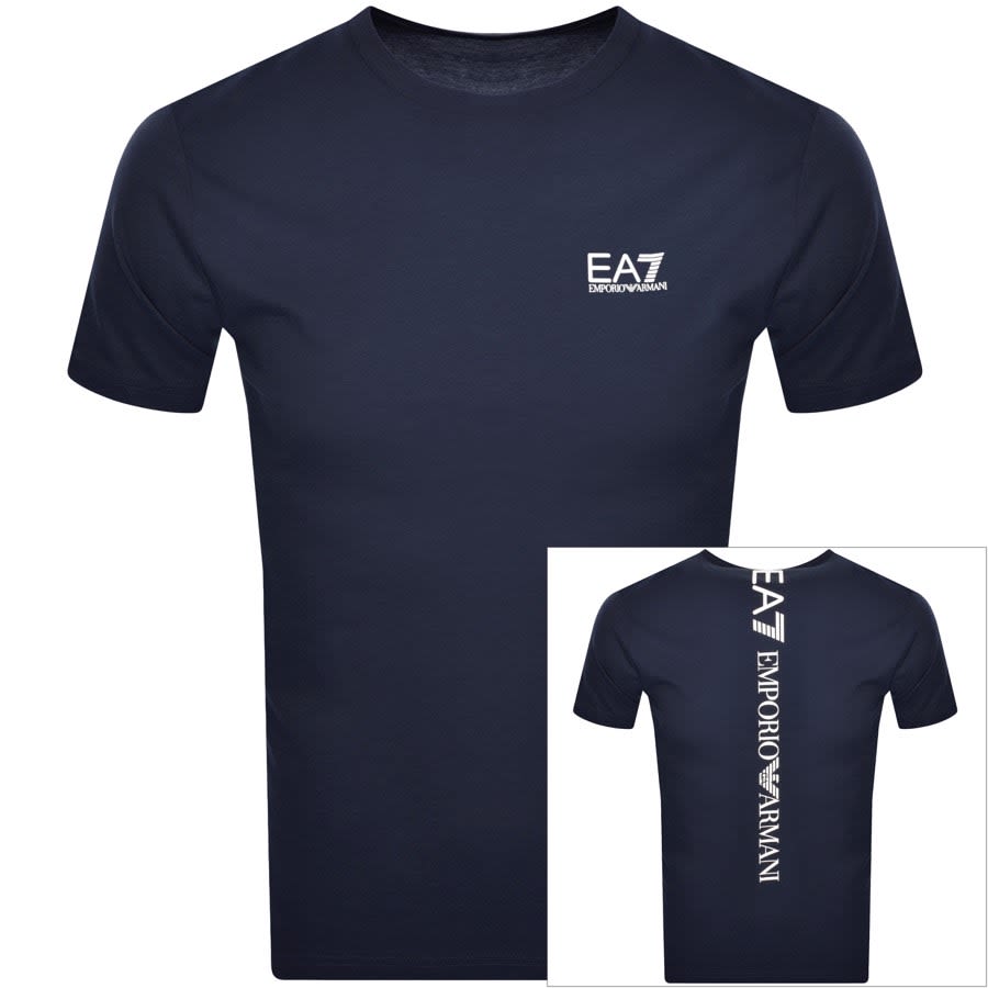 Image number 1 for EA7 Emporio Armani Logo T Shirt Navy
