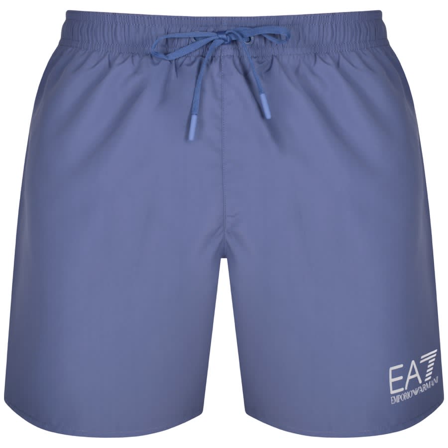 Image number 1 for EA7 Emporio Armani Logo Swim Shorts Purple