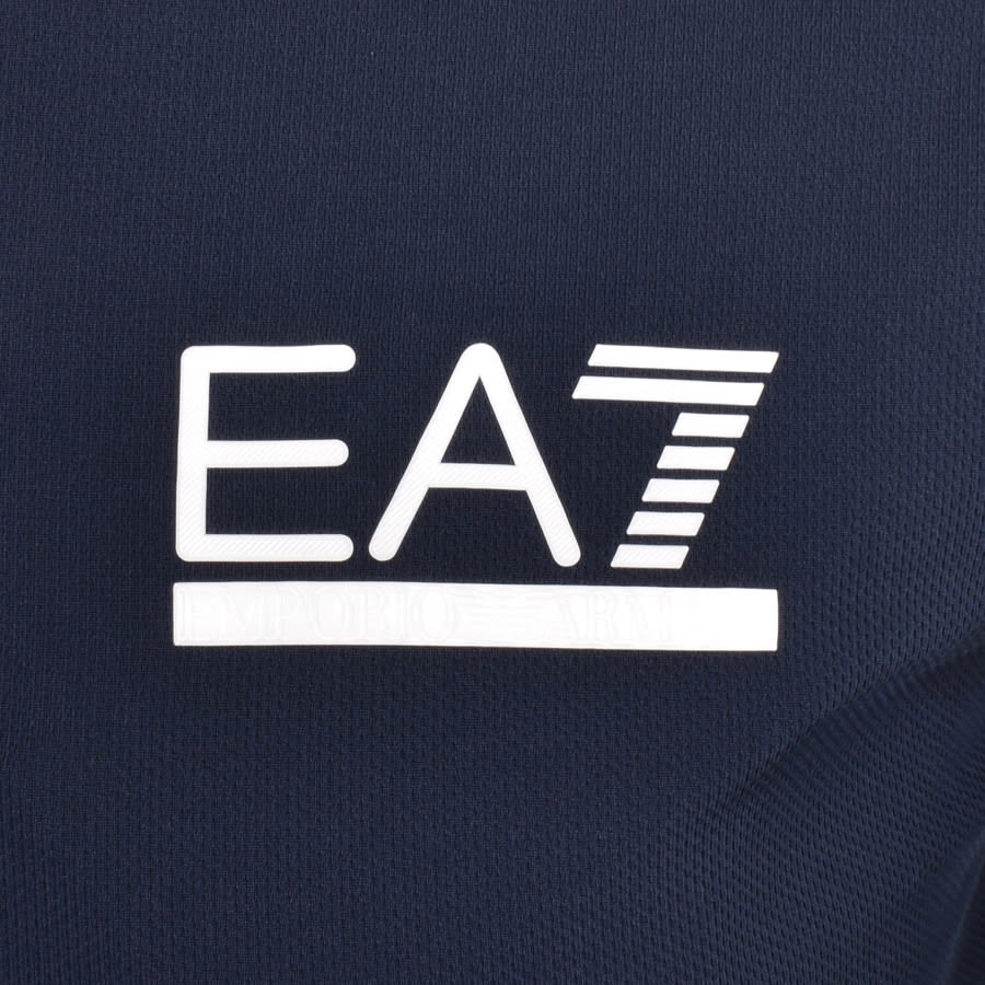 Image number 3 for EA7 Emporio Armani Long Sleeved T Shirt Navy