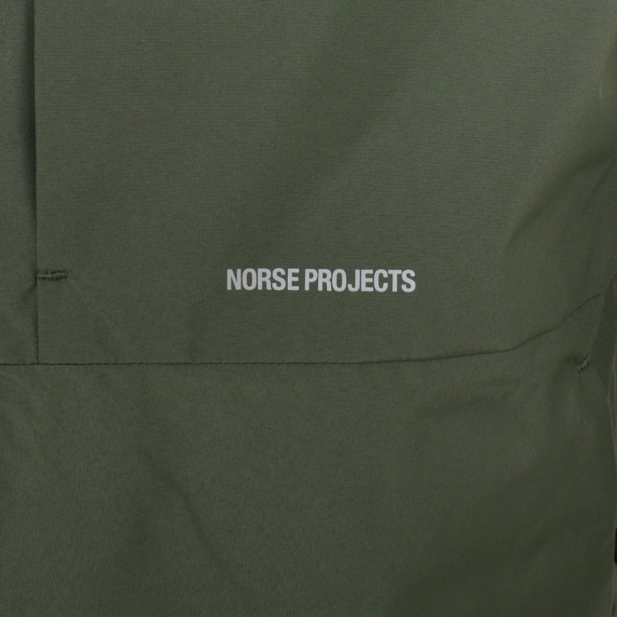 Image number 3 for Norse Projects Jens Gore Tex Overshirt Green