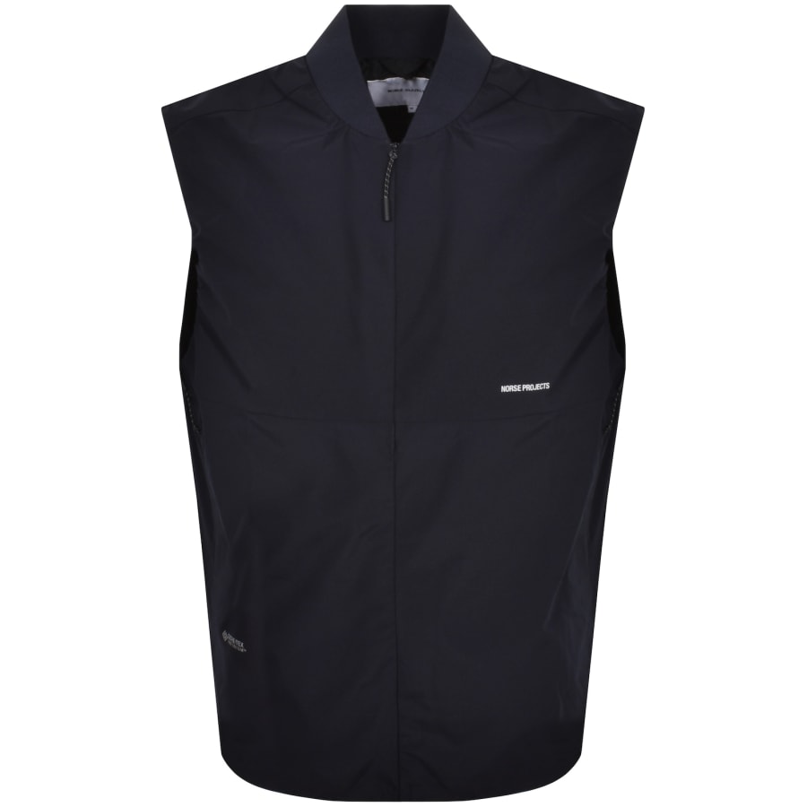 Image number 1 for Norse Projects Gore Tex Infinium Gilet Navy