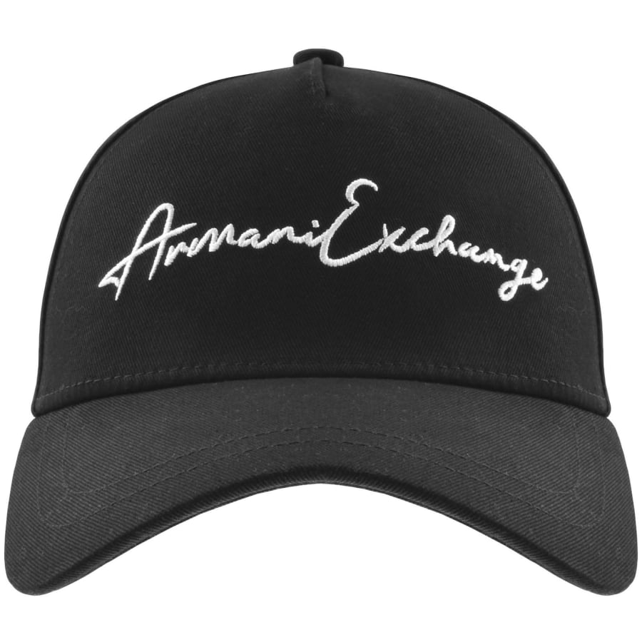 Armani Exchange Logo Baseball Cap Black