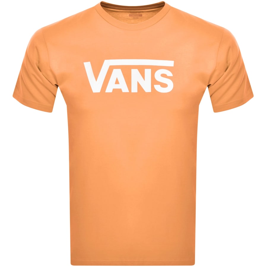 Vans Classic Crew Neck T Shirt Orange Mainline Menswear Denmark