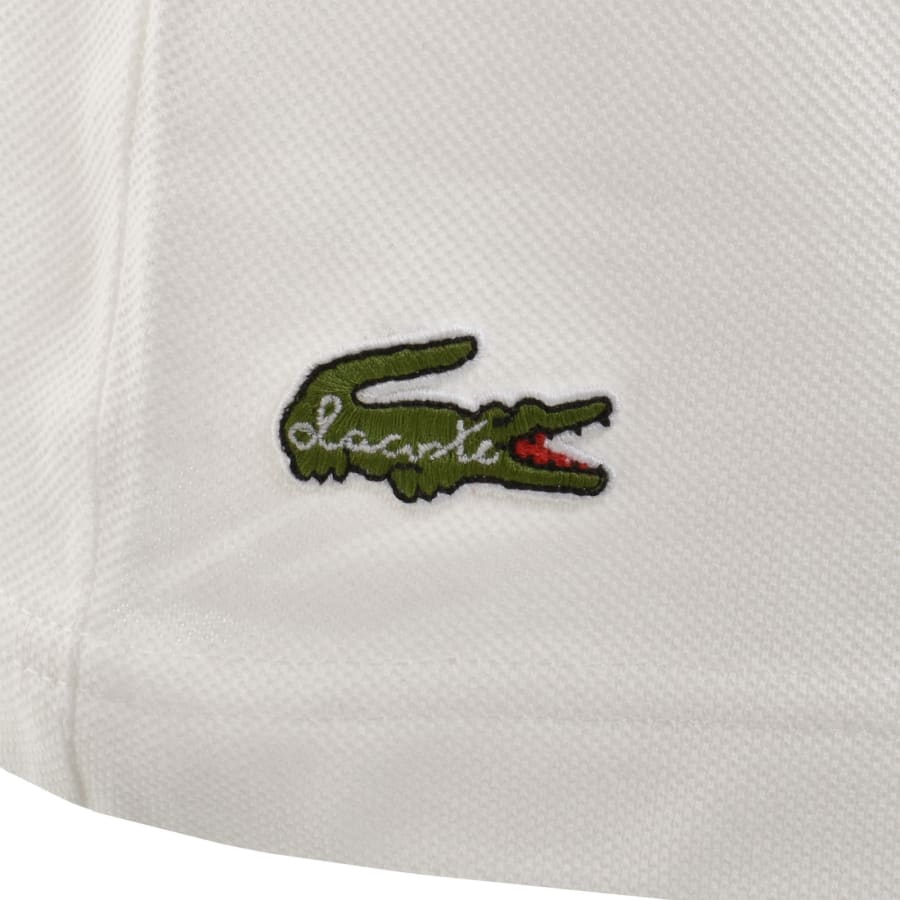 Image number 5 for Lacoste Crew Neck Tennis Logo T Shirt White