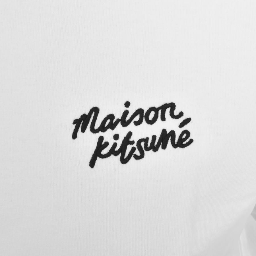 Image number 3 for Maison Kitsune Handwriting T Shirt White