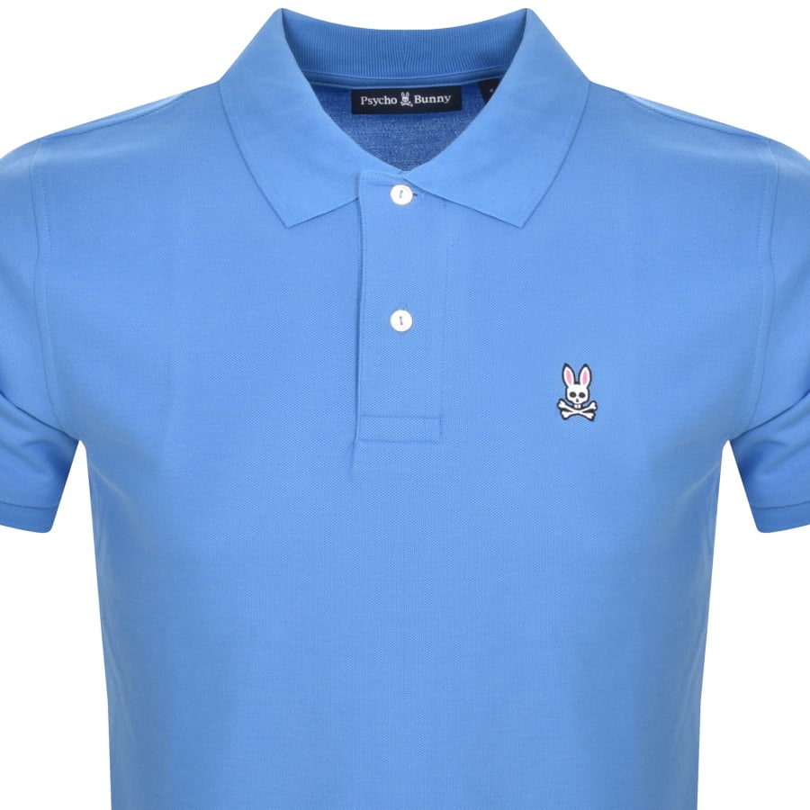 Image number 2 for Psycho Bunny Classic Polo T Shirt Blue