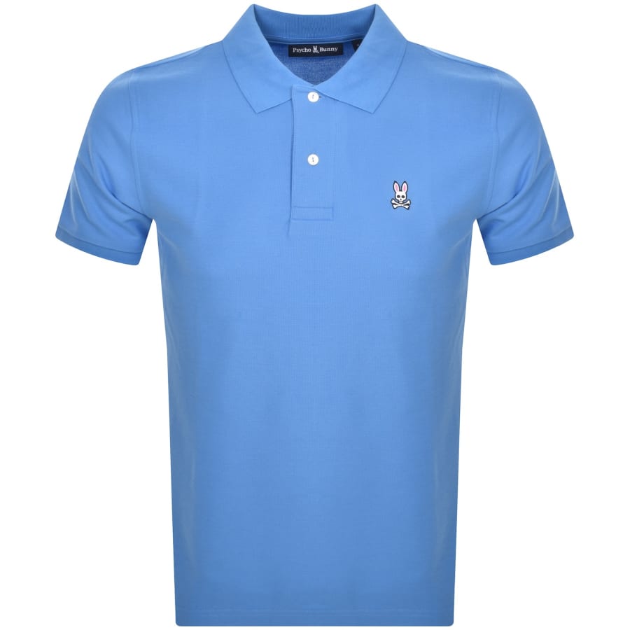 Image number 1 for Psycho Bunny Classic Polo T Shirt Blue