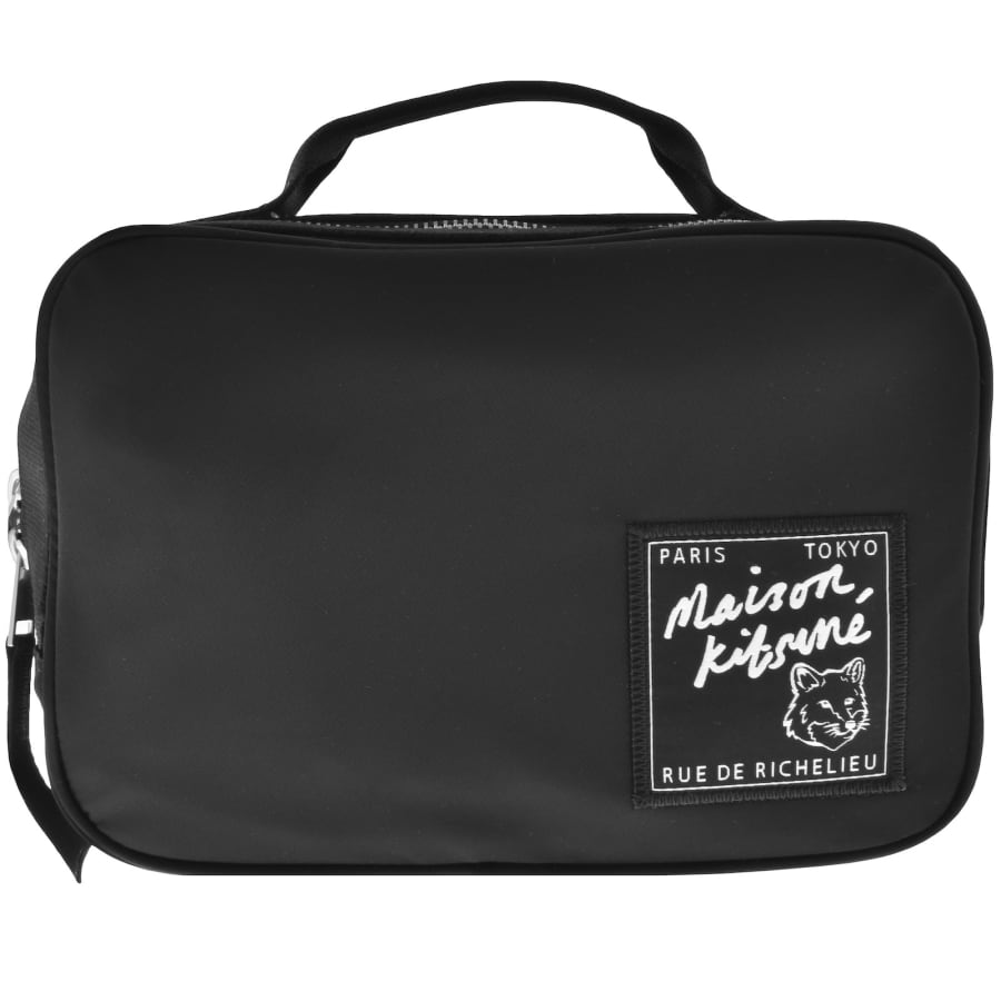 Image number 2 for Maison Kitsune Traveller Waist Bag Black