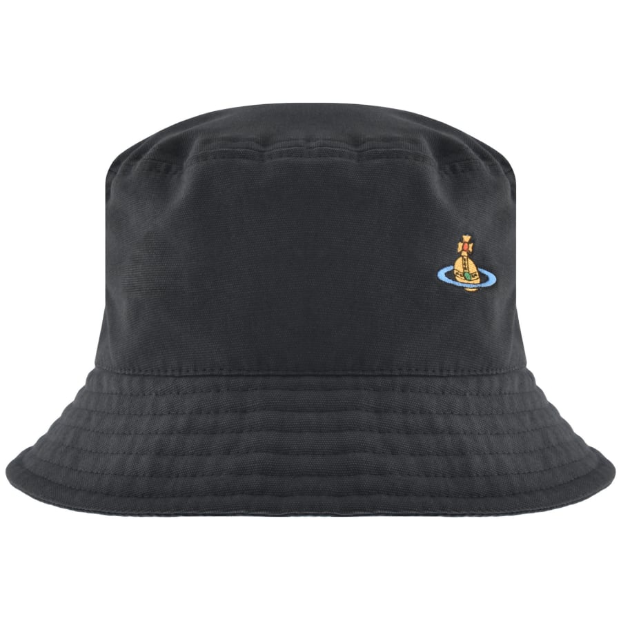 Image number 1 for Vivienne Westwood Uni Colour Bucket Hat Navy