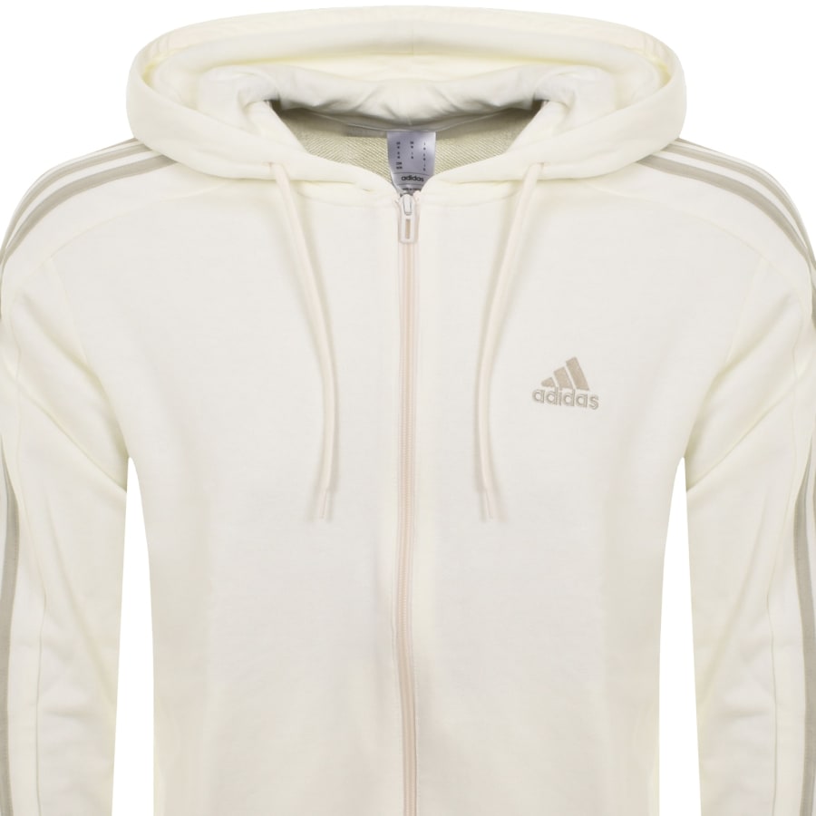 Image number 2 for adidas Sportswear Full Zip Hoodie White