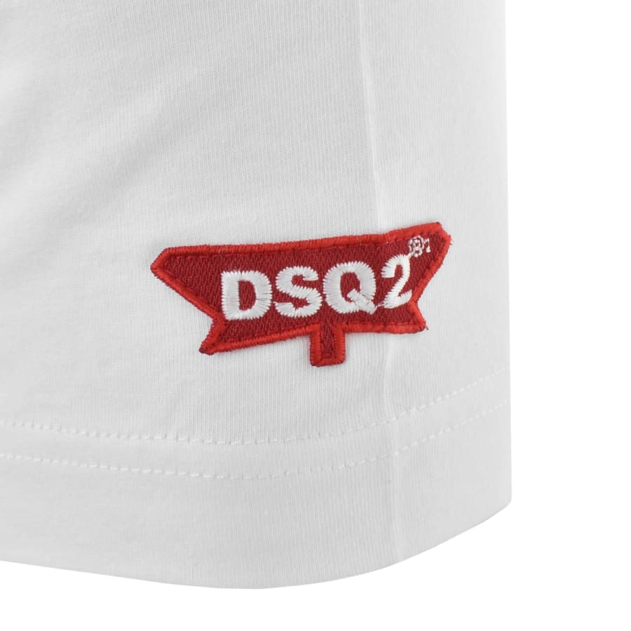 Image number 4 for DSQUARED2 Maple Leaf T Shirt White