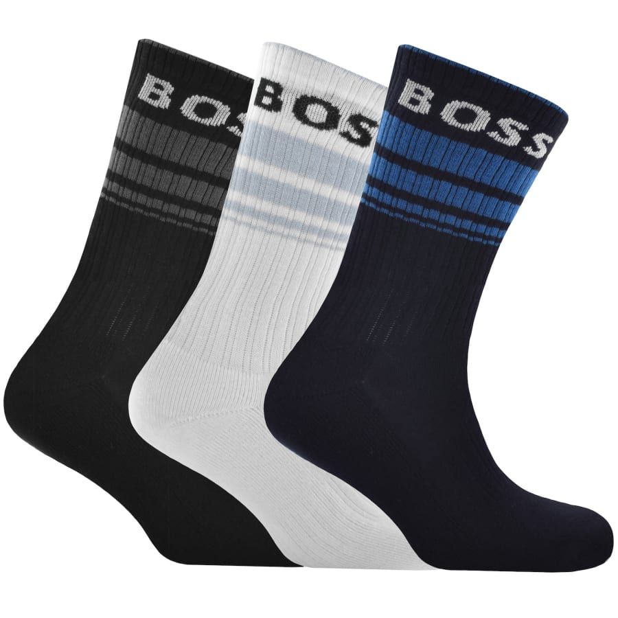 Image number 1 for BOSS 3 Pack Logo Socks