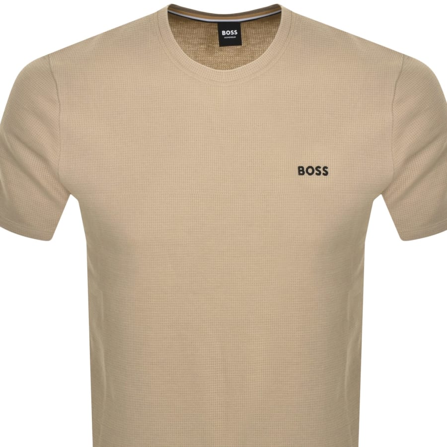 Image number 2 for BOSS Waffle T Shirt Beige