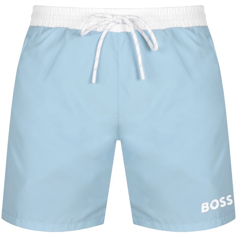 Image number 2 for BOSS Starfish Swim Shorts Blue