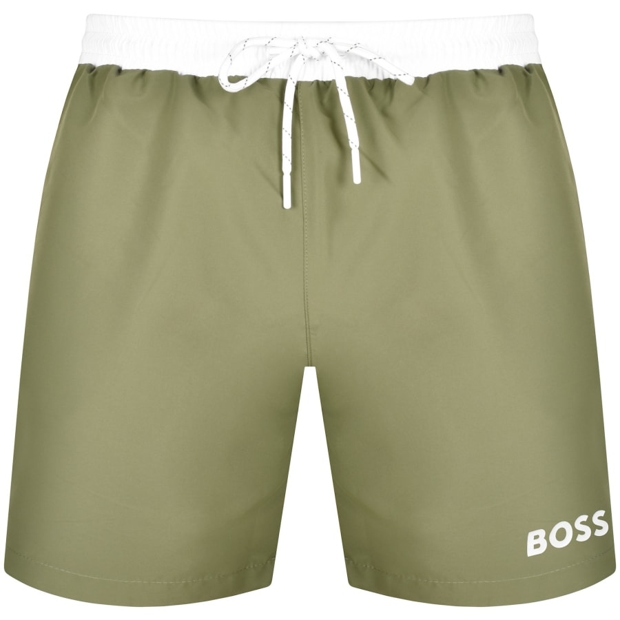 Image number 2 for BOSS Starfish Swim Shorts Khaki
