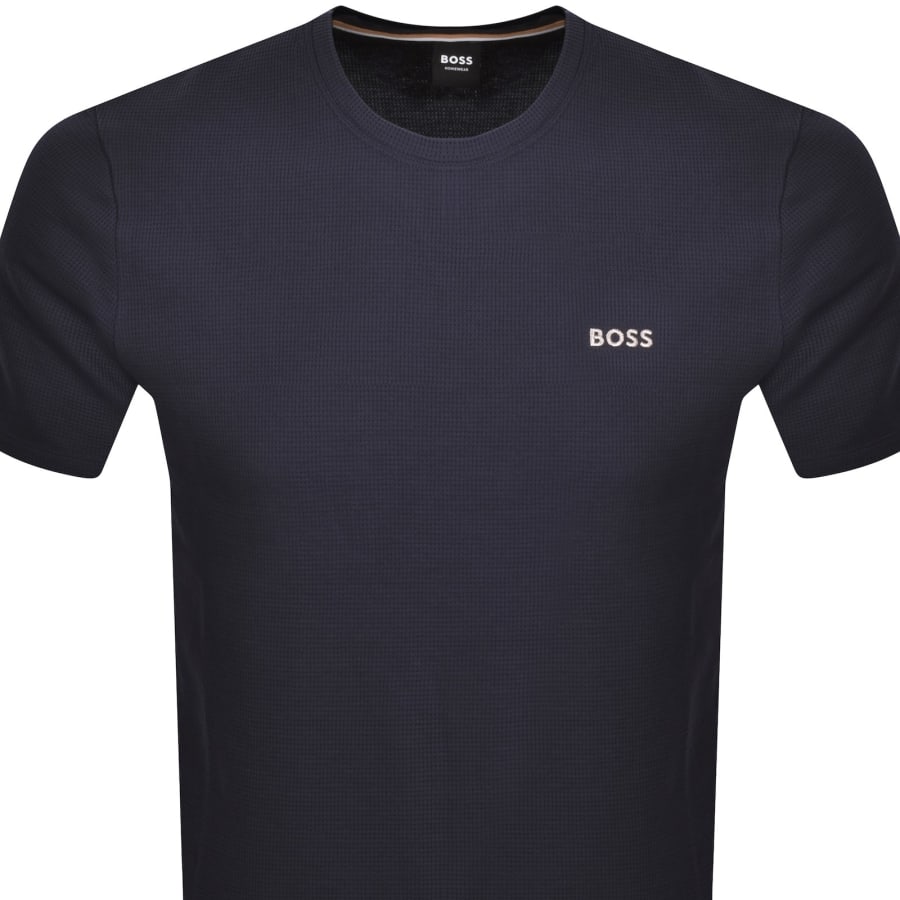 Image number 2 for BOSS Waffle T Shirt Navy