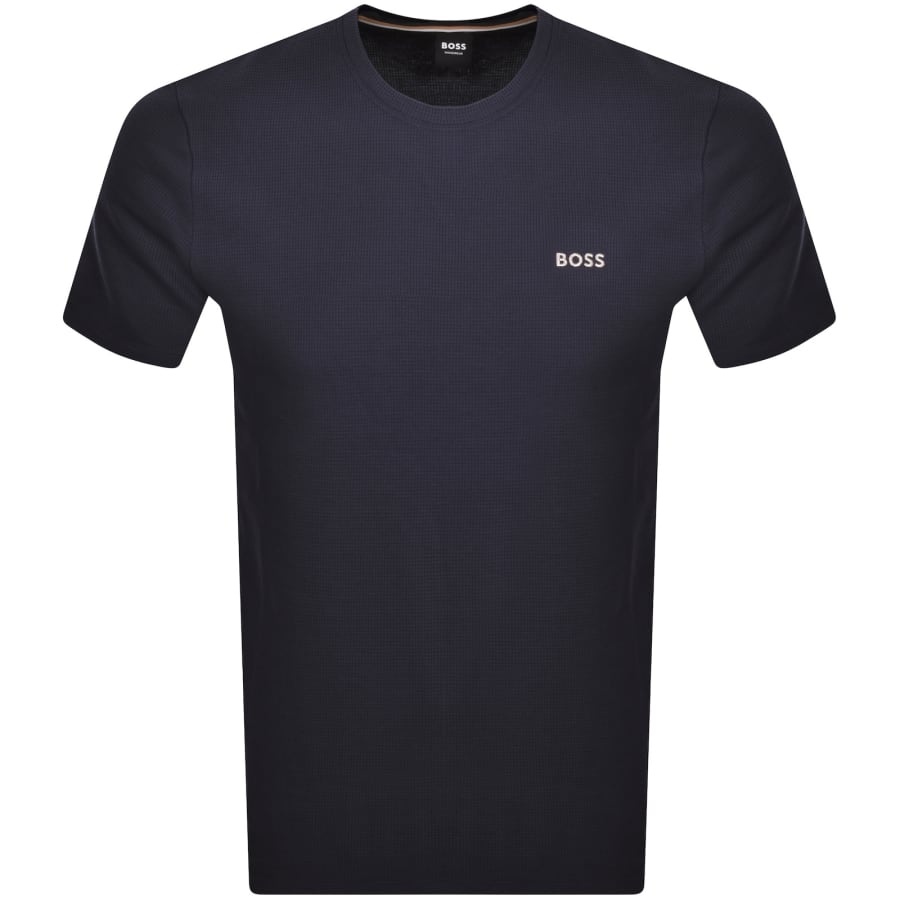 Image number 1 for BOSS Waffle T Shirt Navy