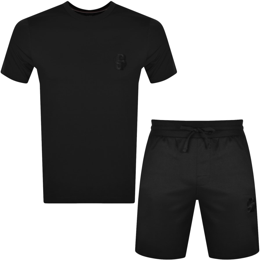 BOSS Iconic T Shirt And Short Set Black