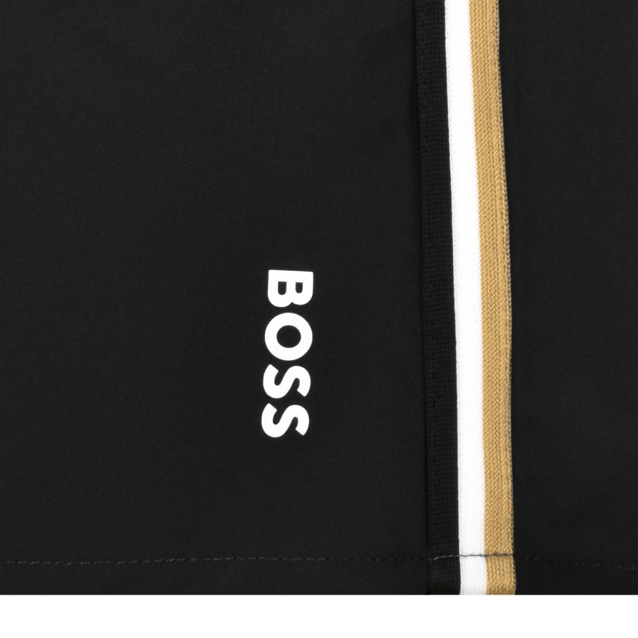 Image number 4 for BOSS Iconic Swim Shorts Black