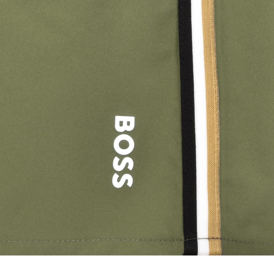 Image number 4 for BOSS Iconic Swim Shorts Khaki