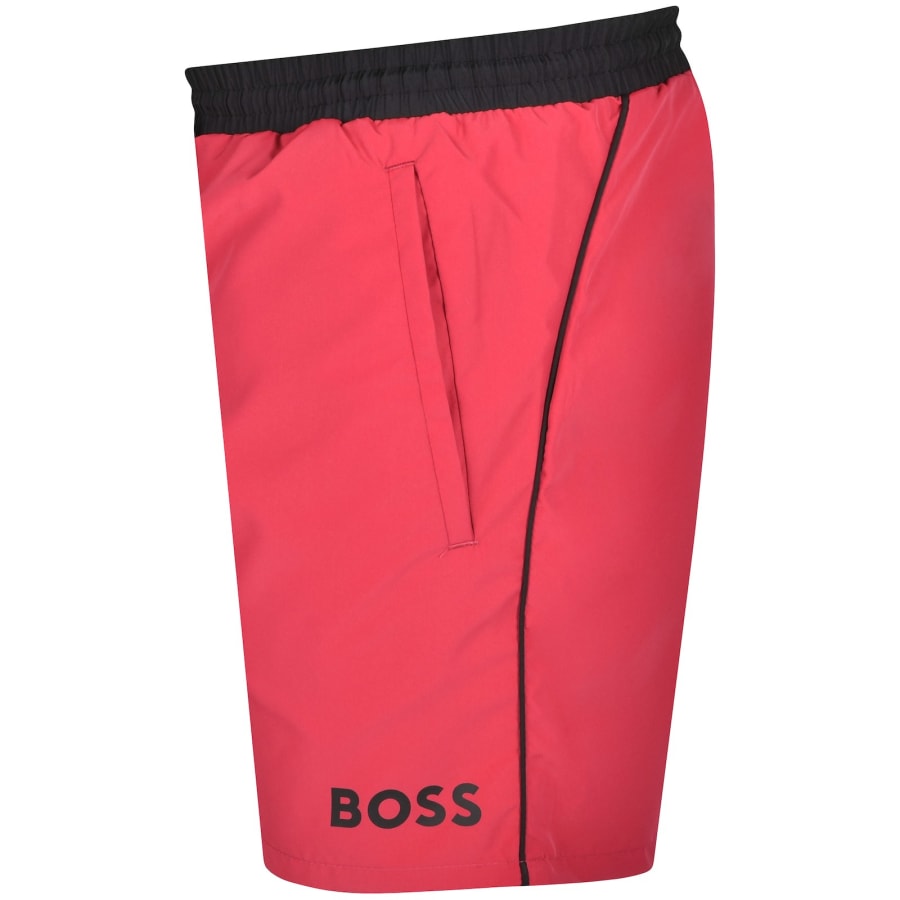 Image number 4 for BOSS Starfish Swim Shorts Pink