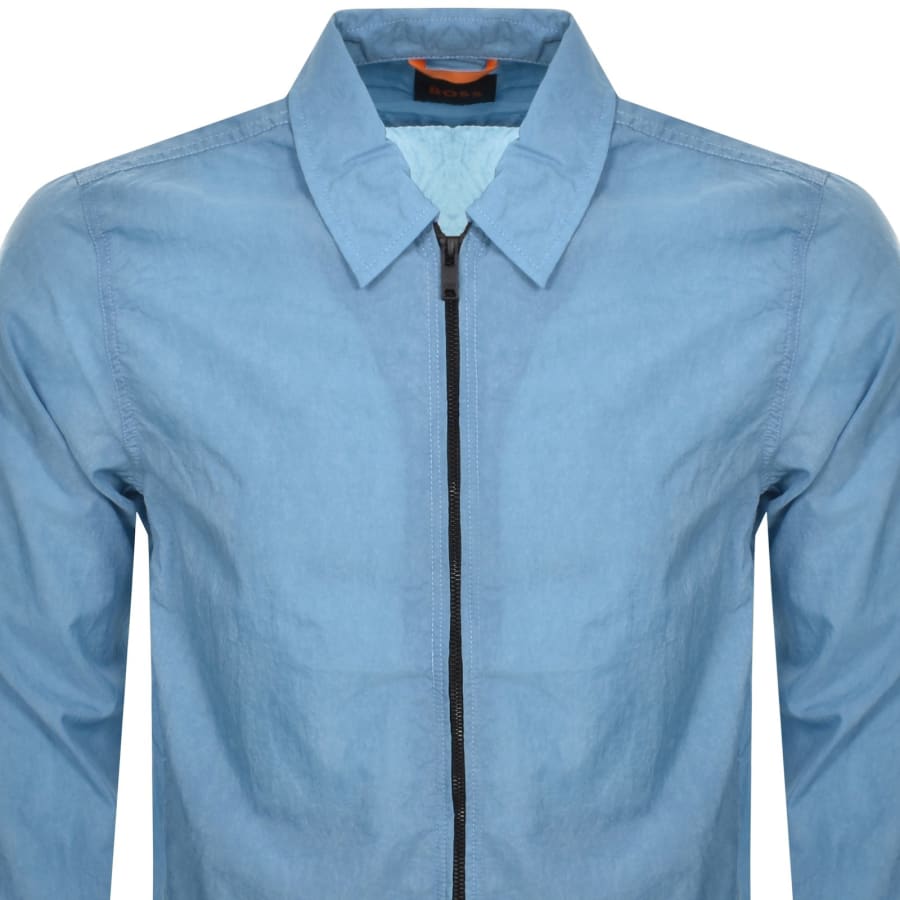 Image number 3 for BOSS Lovvy Full Zip Overshirt Blue