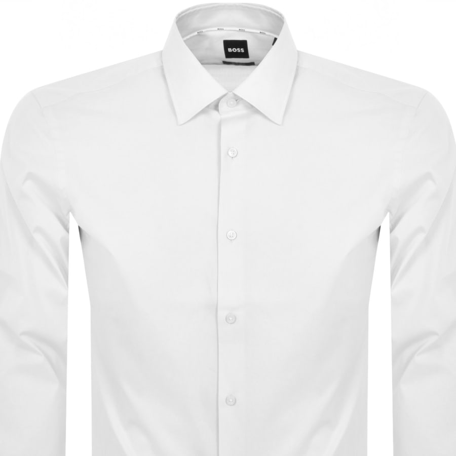 Image number 2 for BOSS H Joe Kent Long Sleeved Shirt White