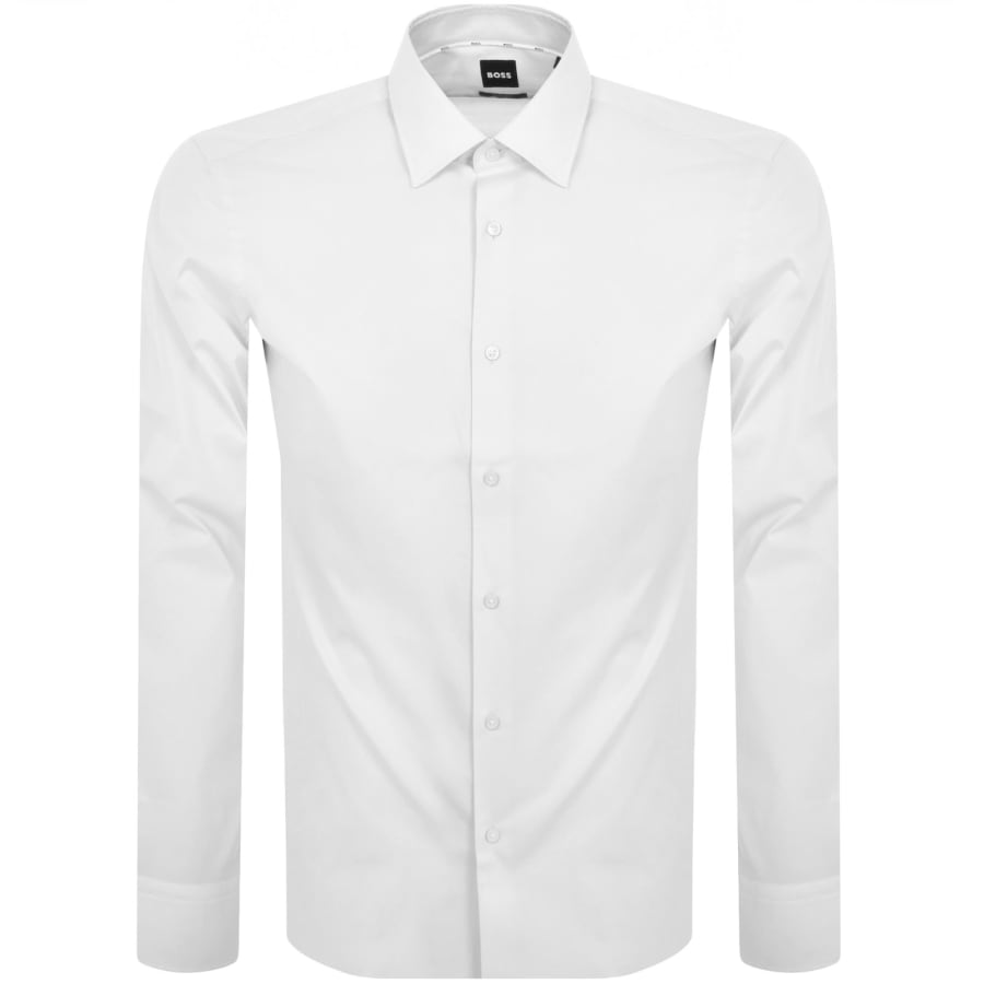 Image number 1 for BOSS H Joe Kent Long Sleeved Shirt White