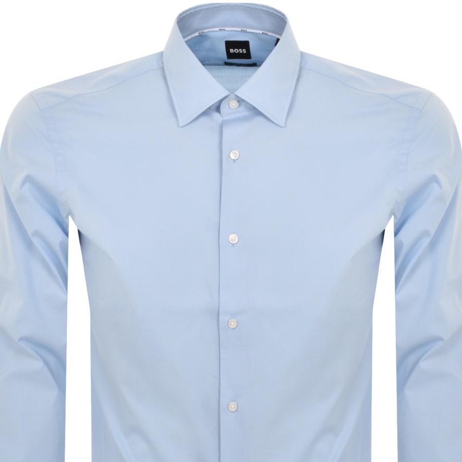 Image number 2 for BOSS H Joe Kent Long Sleeved Shirt Blue