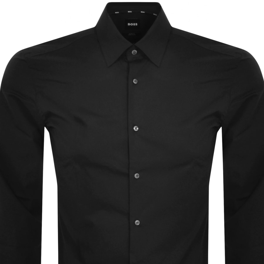 Image number 2 for BOSS H Joe Kent Long Sleeved Shirt Black