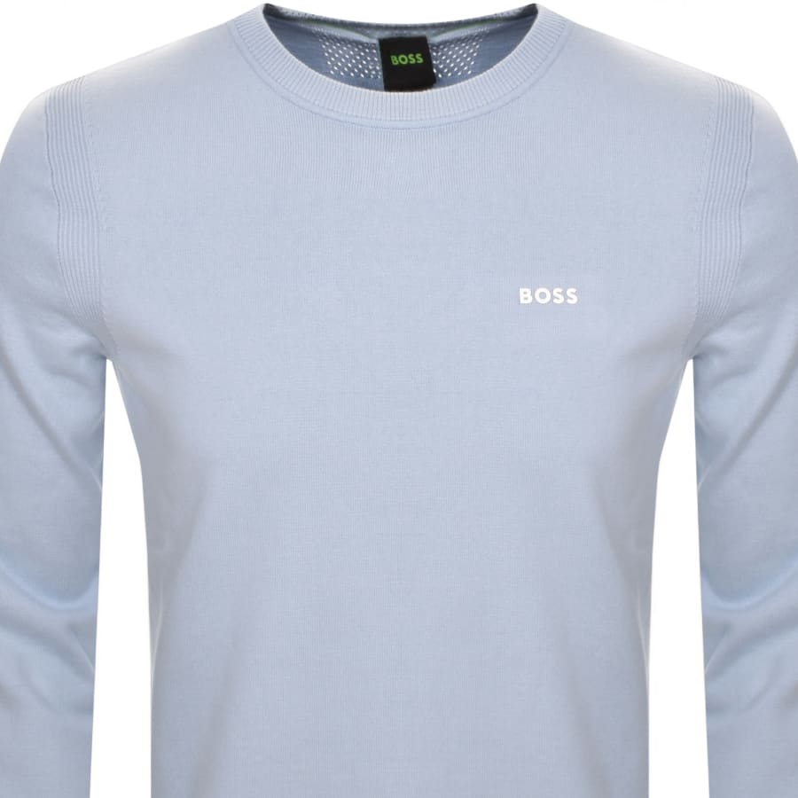 Image number 2 for BOSS Ever X Knit Jumper Blue