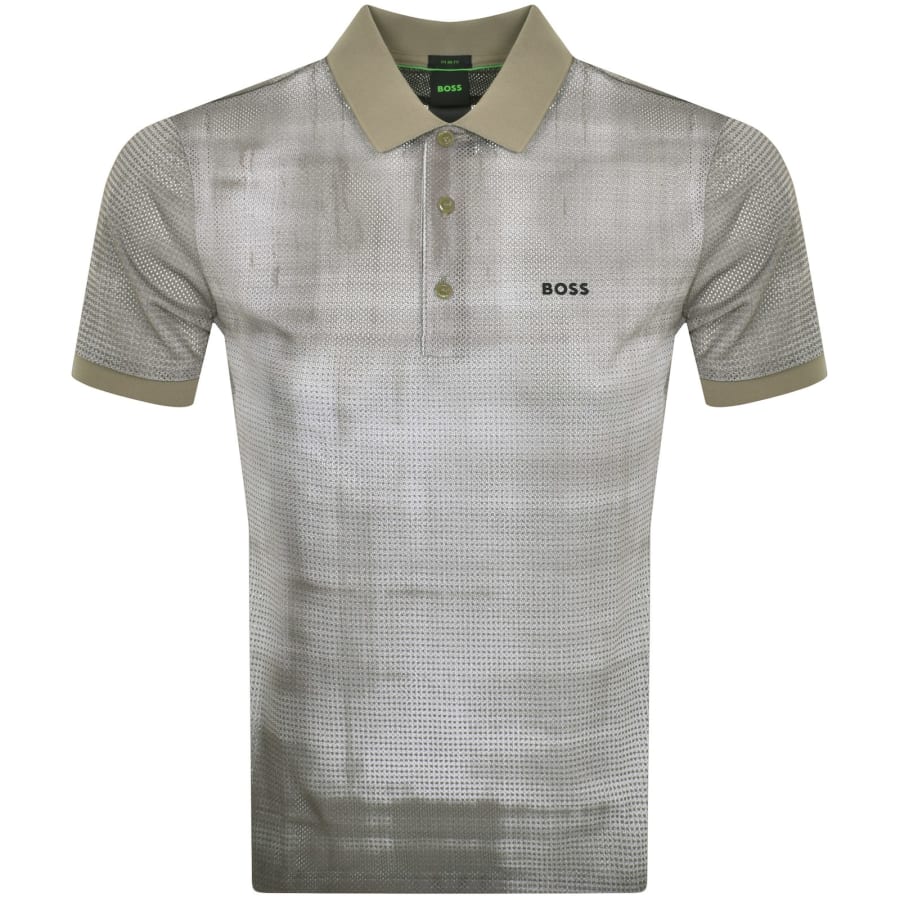 Image number 1 for BOSS Paddy 4 Polo T Shirt Khaki