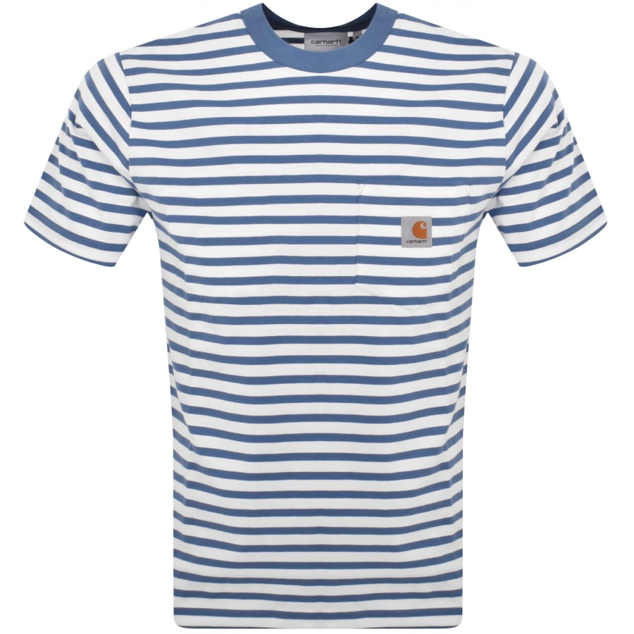 Image number 1 for Carhartt WIP Seidler Pocket T Shirt Blue