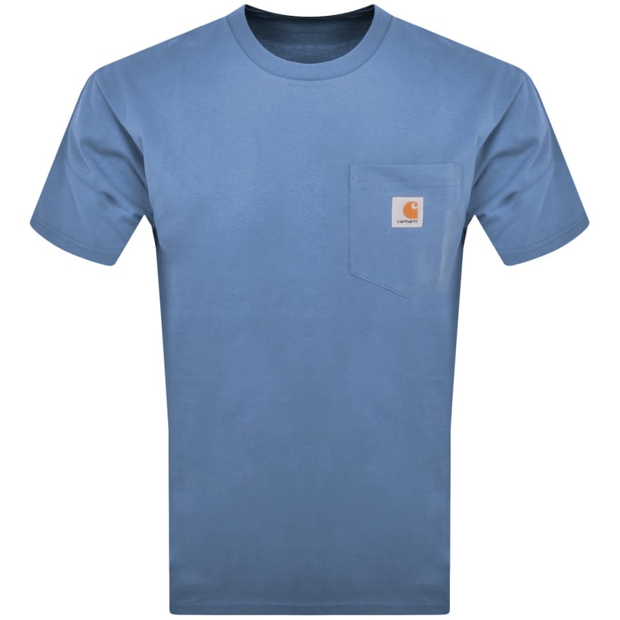Image number 1 for Carhartt WIP Pocket Short Sleeved T Shirt Blue